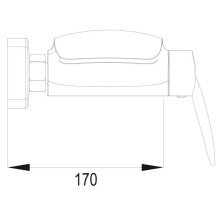 Смеситель для ванны Rose R1102