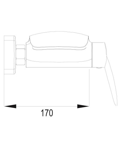 Смеситель для ванны Rose R1102