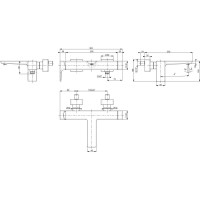 Смеситель для ванны Villeroy & Boch Subway 3.0 TVT11200200061