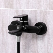 Смеситель для ванны WasserKRAFT Elbе 7401 Черный матовый Хром