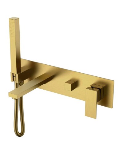 Смеситель для ванны Boheme Qubic 474-2-BR