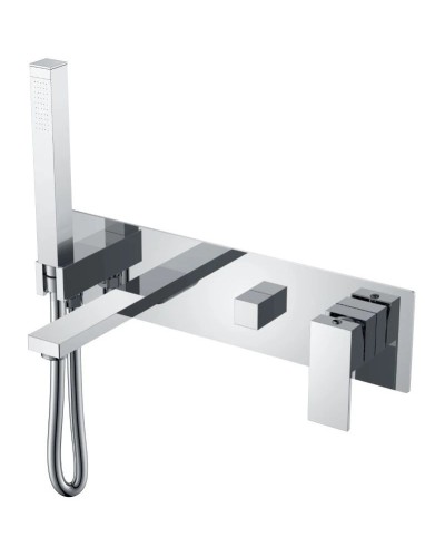 Смеситель для ванны Boheme Qubic 474-2-CR