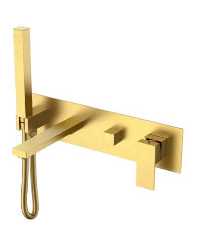 Смеситель для ванны Boheme Qubic 474-2-MG