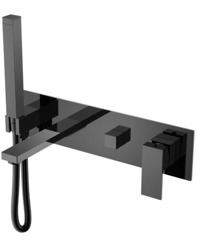 Смеситель для ванны Boheme Qubic 474-2-SGM