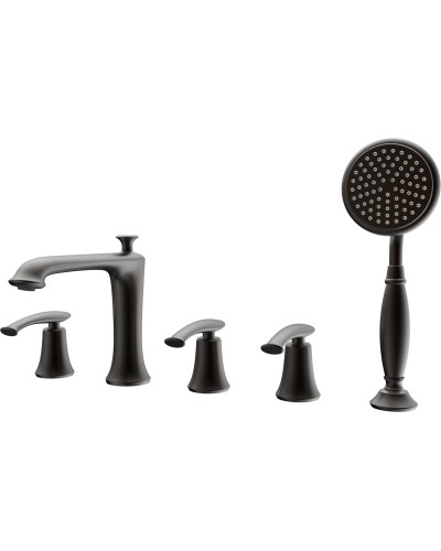 Смеситель на борт ванны с душем AltroBagno Beatrice 020105 BrNe