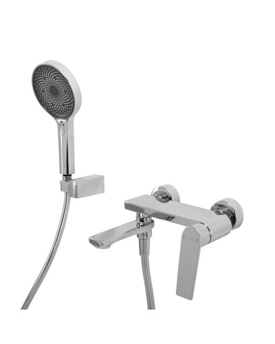Смеситель для ванны и душа в комплекте с ручным душем, шлангом и держателем CEZARES COMFORT-VD-01