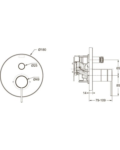 Смеситель для ванны Jacob Delafon Metro E78021-4A-CP