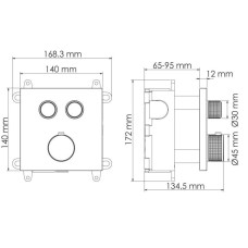 Термостат для ванны WasserKRAFT Asphe 7748 Thermo