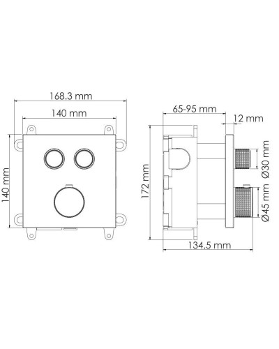 Термостат для ванны WasserKRAFT Asphe 7748 Thermo