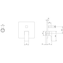Смеситель для ванны Villeroy & Boch Subway 3.0 TVS11200300064