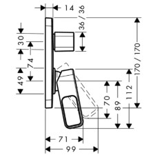 Смеситель для ванны Axor Urquiola 11425000
