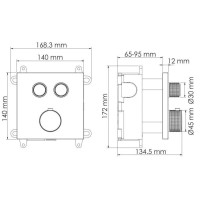 Термостат для ванны WasserKRAFT Sauer 7148 Thermo