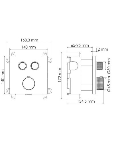 Термостат для ванны WasserKRAFT Sauer 7148 Thermo