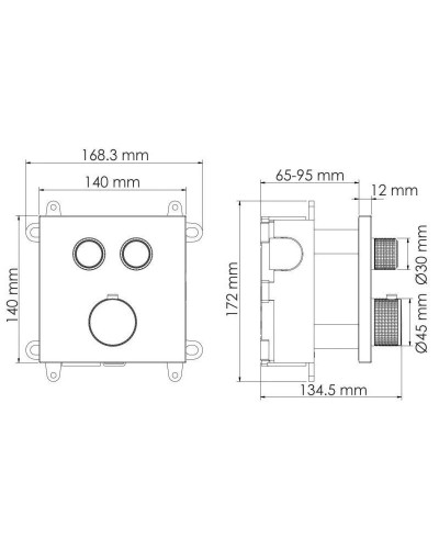 Термостат для ванны WasserKRAFT Dinkel 5848 Thermo