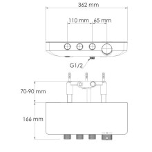 Термостат для ванны WasserKRAFT Elbe 7499 Thermo