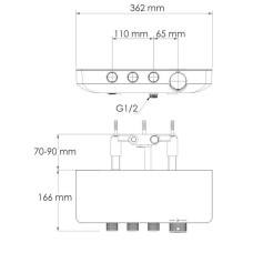Термостат для ванны WasserKRAFT Elbe 7499 Thermo