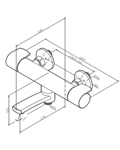 Термостат для ванны Am.Pm X-Joy F85A50000