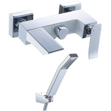 Смеситель для ванны Lemark Contest LM5814CW Хром Белый