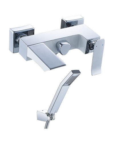 Смеситель для ванны Lemark Contest LM5814CW Хром Белый