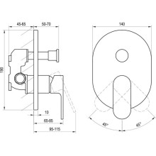 Смеситель для ванны Ravak Chrome CR 065.20BL.O2.RB070 X070433