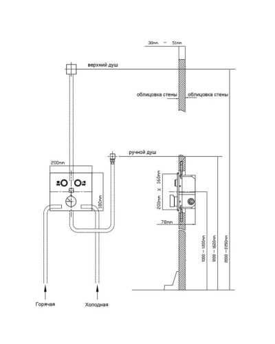 Смеситель для ванны Vincea VSCV-421CH