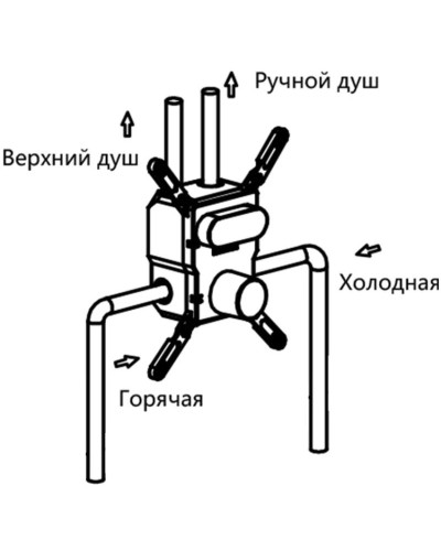 Смеситель для ванны Vincea VSCV-421GM