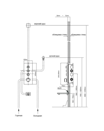 Термостат для ванны Vincea VSCV-433TCH