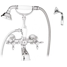 Смеситель для ванны с поворотным изливом с ручным душем, шлангом 150 см CEZARES NOSTALGIA-VD-01-M