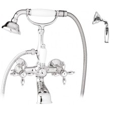 Смеситель для ванны с поворотным изливом с ручным душем, шлангом 150 см CEZARES NOSTALGIA-VD-01-M