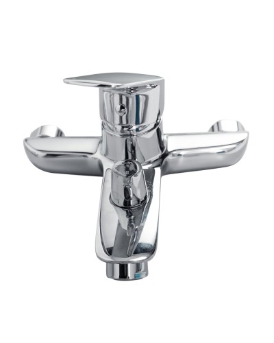 Смеситель для ванны и душа в комплекте с ручным душем, шлангом и держателем BelBagno DUE-VASM-CRM