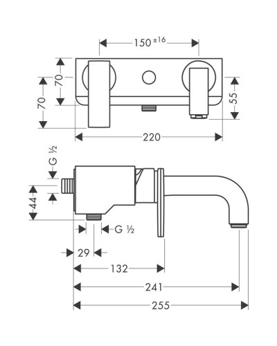 Смеситель для ванны Axor Citterio 39400000