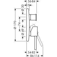 Смеситель для ванны Axor Starck 10416000