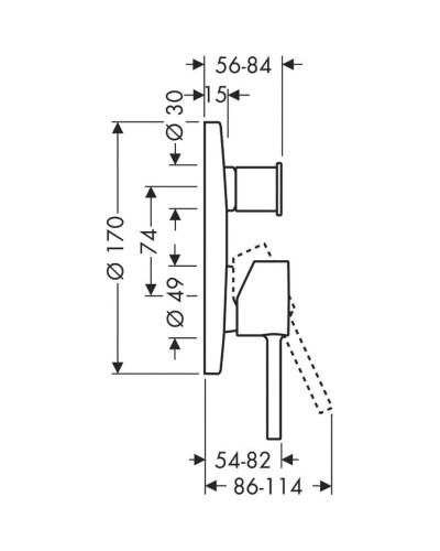 Смеситель для ванны Axor Starck 10416000