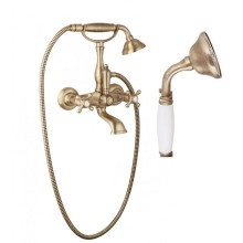 Смеситель для ванны с ручным душем, шлангом 150 см CEZARES GOLF-VD-02-Bi
