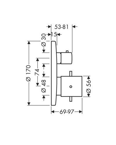 Термостат для ванны Axor Starck 10720000