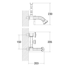 Смеситель для ванны Lemark Jasmine LM6612B Бронза