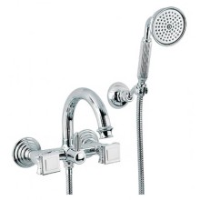 Смеситель для ванны хром, ручки металл Cezares Olimp OLIMP-VD-01-O