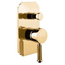 Смеситель для ванны золото 24 карата Cezares Olimp OLIMP-VDIM-03/24-L