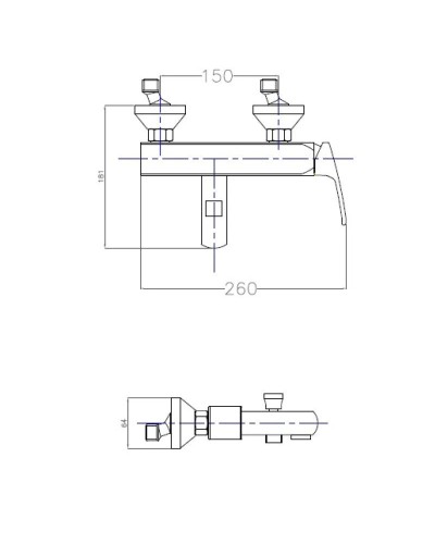 Смеситель для ванны золото 24 карата Cezares Legend LEGEND-VM-03/24