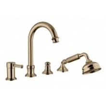 Смеситель на борт ванны бронза Cezares Olimp OLIMP-BVDM-02-L