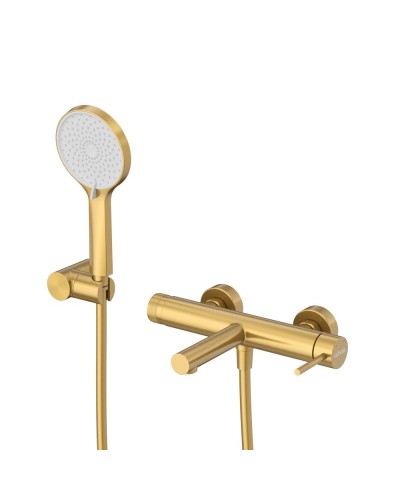 Смеситель для ванны и душа в комплекте с ручным душем, шлангом и держателем CEZARES RELAX-VD-BORO