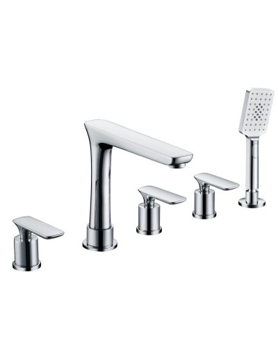Смеситель для ванны на 5 отверстий AltroBagno Aperto 020102 Cr
