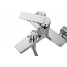 Смеситель для ванны и душа в комплекте с ручным душем, шлангом и держателем BelBagno ARDENTE-VASM-CRM