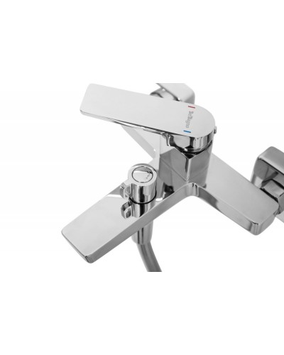 Смеситель для ванны и душа в комплекте с ручным душем, шлангом и держателем BelBagno ARDENTE-VASM-CRM