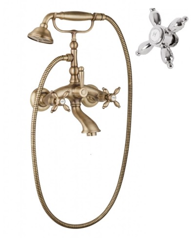 Смеситель для ванны с ручным душем CEZARES ATLANTIS-NOSTALGIA-VD-01