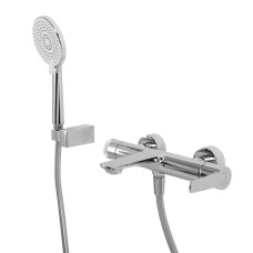 Смеситель для ванны и душа в комплекте с ручным душем, шлангом и держателем CEZARES LUX-VD-01