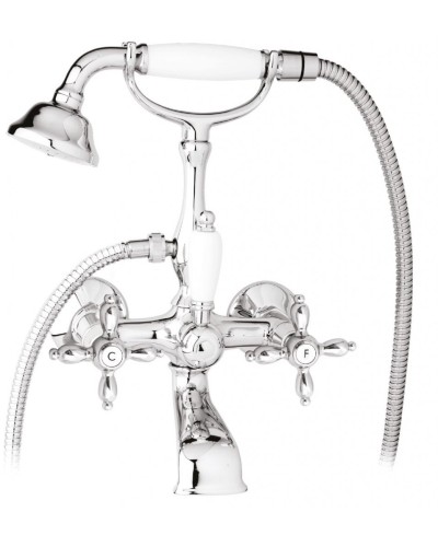 Смеситель для ванны с ручным душем, шлангом 150 см CEZARES NOSTALGIA-VD-01-Bi