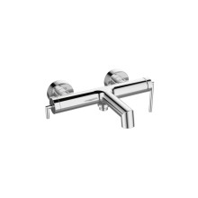 Смеситель для ванны и душа в комплекте с ручным душем, шлангом и держателем BelBagno ACQUA-VASM/DFS-CRM