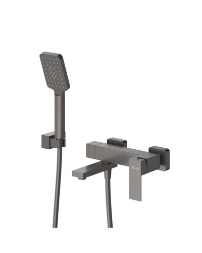 Смеситель для ванны и душа в комплекте с ручным душем, шлангом и держателем CEZARES SLIDER-VD-GM