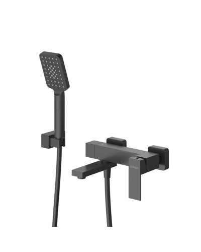 Смеситель для ванны и душа в комплекте с ручным душем, шлангом и держателем CEZARES SLIDER-VD-NOP